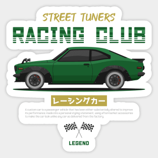 Tuner Green RX3 JDM Sticker